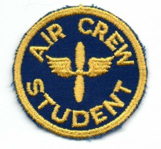 World War Ii Us Army Air Force Air Crew Student Aaf Patch