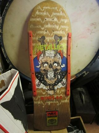 Vintage Og Zorlac Mega Metallica Skateboard Deck Powell Peralta By Pushead
