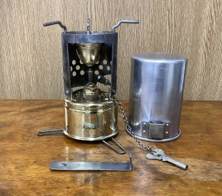 1930’s Vintage Max Sievert Campus 3 Early Type Brass Camp Stove Svea 123
