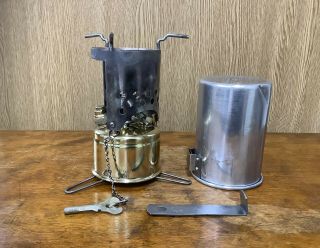 1930’s VINTAGE MAX SIEVERT CAMPUS 3 EARLY TYPE BRASS CAMP STOVE SVEA 123 2