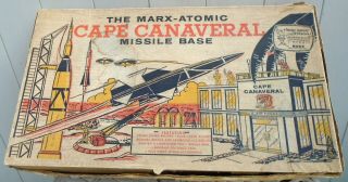 1950s Marx Atomic Cape Canaveral Missile Base Playset Box Only - Look