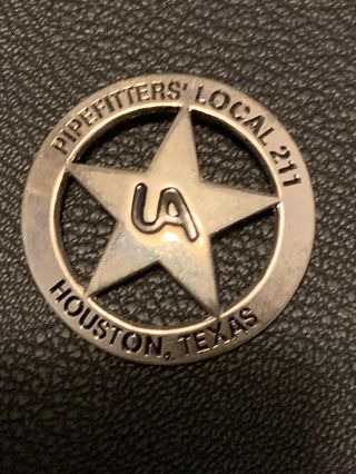 Pipefitters Ua Lapel Pin Houston Texas Union 211