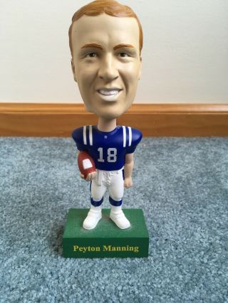 Peyton Manning 18 Upper Deck Football Bobble Head Toy No Box