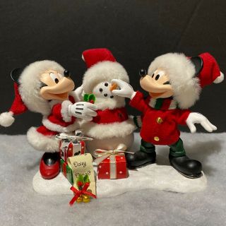 Dept 56 Possible Dreams Disney’s Mickey And Minnie’s Snow Santa Figurine 600084