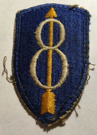 8th Infantry Division Wwii Ww2 Patch Us Army Military Vintage 112819