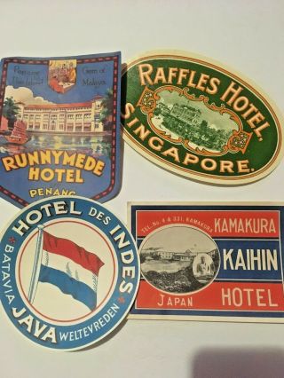 1930s Kamakura,  Batavia,  Penang,  Singapore Hotel Advertising