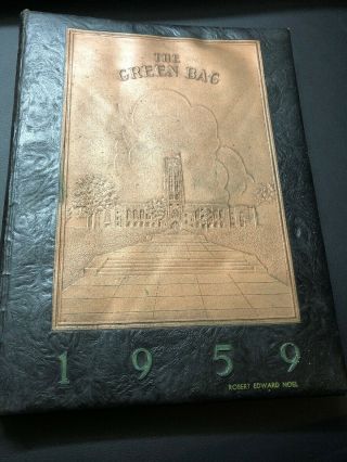 1959 Baltimore City College Yearbook - Baltimore,  Md - The Green Bag &