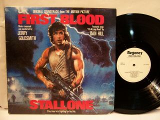 First Blood Ost Jerry Goldsmith Dan Hill 1982 Regency " Rambo " Wlp Promo Ex