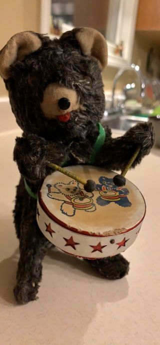 Vintage Wind Up Teddy Bear
