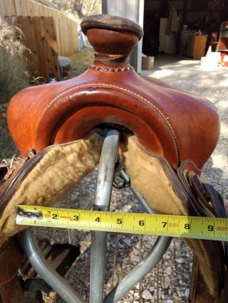 Vintage Fallis Balanced ride western saddle 3