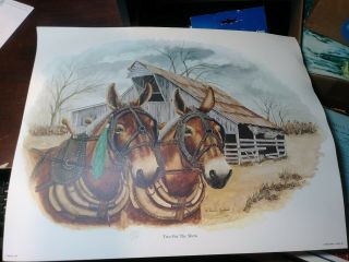 Two For The Show Limited Ed Print 1335/1500 Signed Leslie Vanhook 16 " X20 "