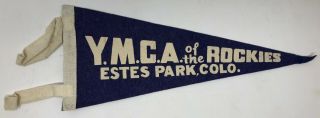 Y.  M.  C.  A.  Of The Rockies Estes Park Colorado Purple Pennant (12 X 5 In) Co Ymca
