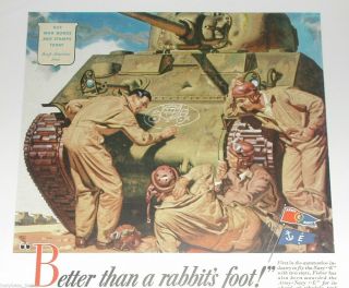 1943 Fisher Body advertisement,  M - 4 SHERMAN TANK,  General Motors,  Fisher Coach 2