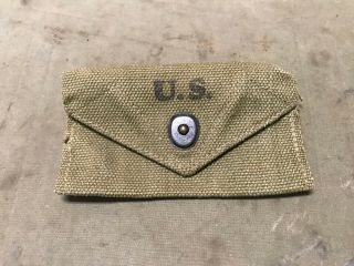 46b Wwii Us Army M1942 First Aid Carry Pouch - Od 3