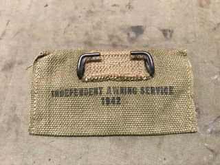 46B WWII US ARMY M1942 FIRST AID CARRY POUCH - OD 3 2