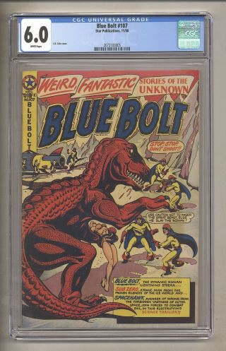 Blue Bolt 107 (cgc 6.  0) White Pages; L.  B.  Cole Cover; Star; 1950 (c 27113)