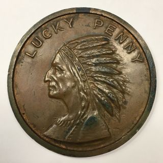 1933 Chicago World’s Fair Lucky Penny - Fort Dearborn - Medal - 57 Mm