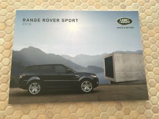 Land Rover Range Rover Sport Prestige Sales Brochure 2016 Usa Edition