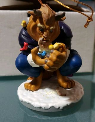 Grolier Disney Christmas Ornament W/box The Beast From Beauty And