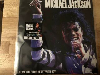 Michael Jackson Rare Limited Edition Numbered Vinyl Lp Let Me Fill Your Heart