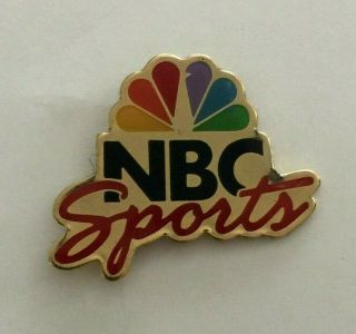 Nbc Sports Television Pin Peacock Logo Nascar Olympic Sponsor Vest Hat Lapel Pin