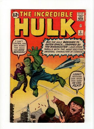 Incredible Hulk 3 Vintage Marvel Comic Key 1st Ringmaster And Circus Of Crime