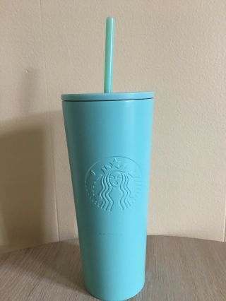 2019 Summer Starbucks Cold Cup Tiffany Blue Stainless Steel Tumbler 16oz
