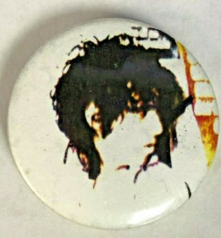 Button Pinback Mick Jones Of The Clash Late 1970s Punk Pin Kbd