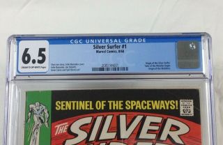 Silver Surfer 1 CGC 6.  5 Marvel 1968 The Origin of the Silver Surfer 3