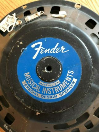 Vintage Oxford 12 " Speaker From 1966 Fender Deluxe Reverb Amp,