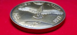 Large Bronze 1968 - 1972 NASA Apollo Moon Landing Coin 3