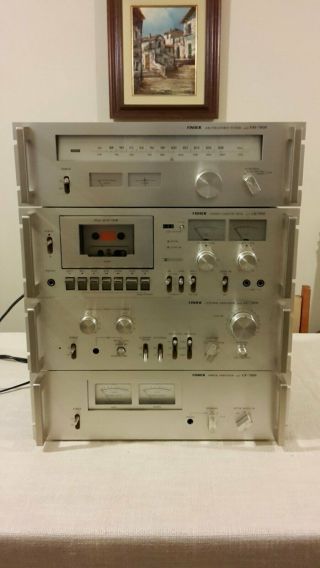 Vintage Fisher Cassette Player,  Tuner,  Amplifier And Controller