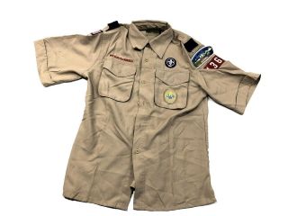 Boy Scouts Of America Bsa Official Uniform Shirt Boys Youth Large