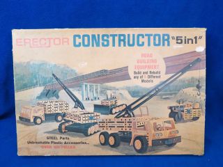 A.  C.  Gilbert Erector Set Constructor 5 In 1 Road Building Equipment 10601