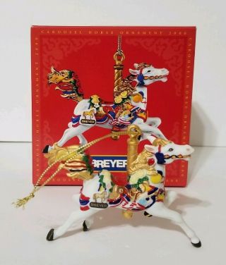 Breyer Carousel Horse Ornament Christmas 2000 Porcelain Hand Painted Boxed