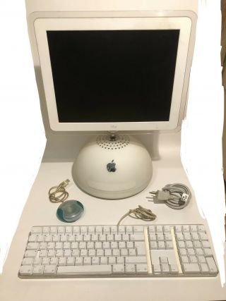 Vintage Apple Imac Computer W/ Kepboard,  Mouse & Power Cord