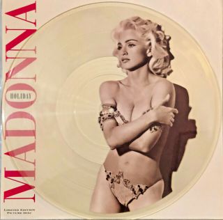 Madonna Holiday / True Blue Transparent 12 " Picture Disc Limited Edition Rare