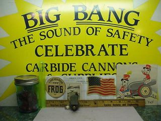 Nos 15fc - Green Big Bang Cannon Carbide Cast Iron Cc Charger Conestoga Toy Part