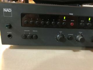 NAD 7000 Stereo receiver 40 watts/ channel remote control quality vintage HiFi 3