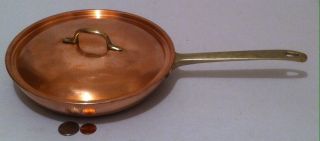 Vintage Metal Copper And Brass Cooking Pan,  Paul Revere,  Quality Copper