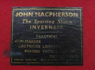 VINTAGE MACPHERSON SCOTTISH GUN CASE shotgun rifle cartridge bag slip 2