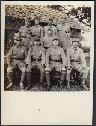 S13 South China Exp.  Logistics Japan Army Photo Goto Squad Soldiers In Canton