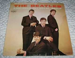 Introducing The Beatles 1964 Vinyl Lp Vee - Jay Vg W/ Vj Inner Sleeve