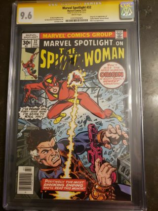 Marvel Spotlight 32 Cgc 9.  6 Signed Stan Lee,  1st Appearance Of Spider - Woman