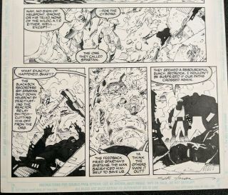 Wildcats Jim Lee Artwork Issue 4 Page 22 Signed by Scott Williams 3