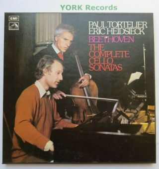 Sls 836 - Beethoven - Complete Cello Sonatas Tortellier - Ex 2 Lp Record Box Set