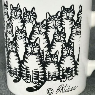KILN CRAFT B Kliban Black Cats Design English Ironstone Mug 2