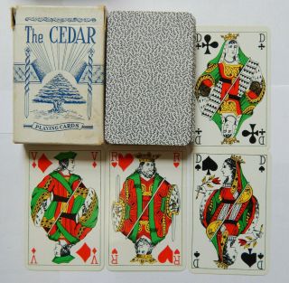 The Cedar Playing Cards French Portrait Playing Card By Arrco (1950s)
