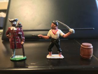 Miniature Set of 3 Pirates Figurines 2 