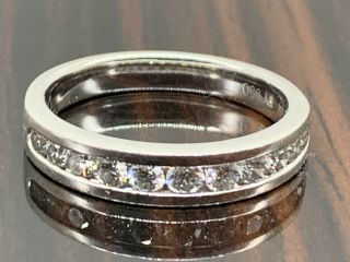 Vintage Platinum 950 Diamond Eternity Ring 0.  50 Carat